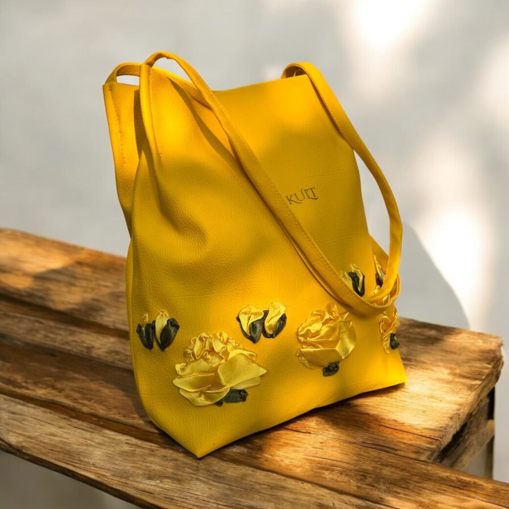 Yellow Floral Strap Bag - Image 2